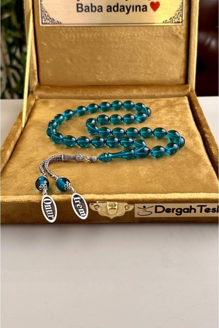 Love Serisi İsimli Mavi Yeni Alman Sıkma Gümüş Tasarım